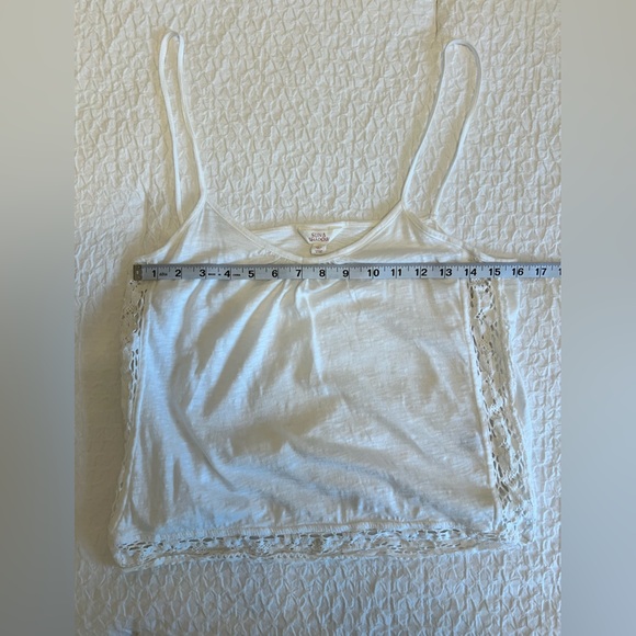 White Lacey Boho Tank Top - Picture 7 of 9